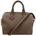 LOUIS VUITTON Speedy 25 Bandouliere Monogram Empreinte Shoulder Bag Tourterelle