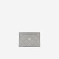 Chanel Classic Card Holder - Grey