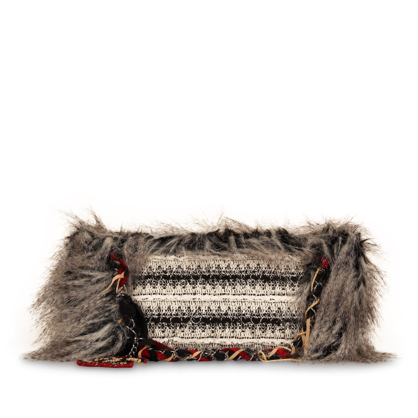 Chanel Intuit Tweed Fantasy Fur Tote