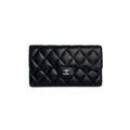 Chanel Long Black Caviar Wallet