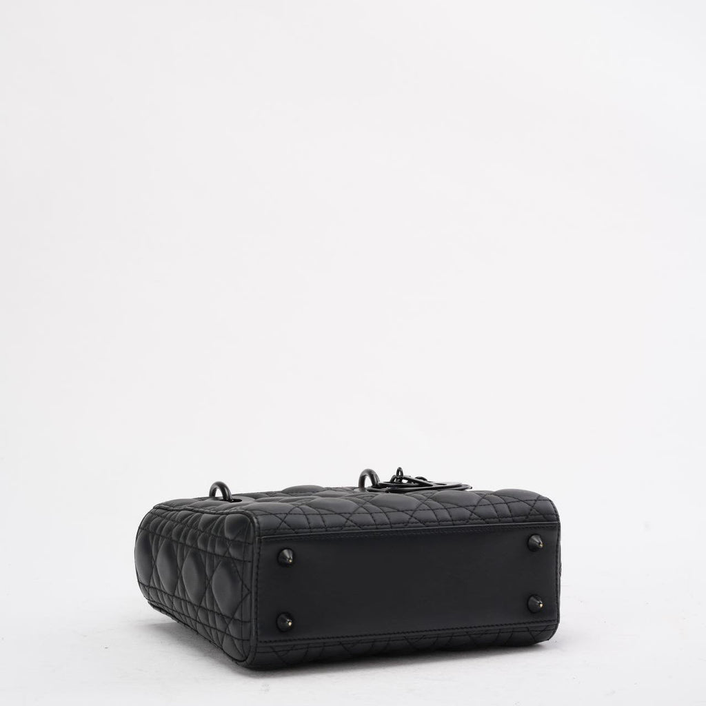 Dior Small Lady Dior My ABCDior Bag in Black Ultramatte 2020