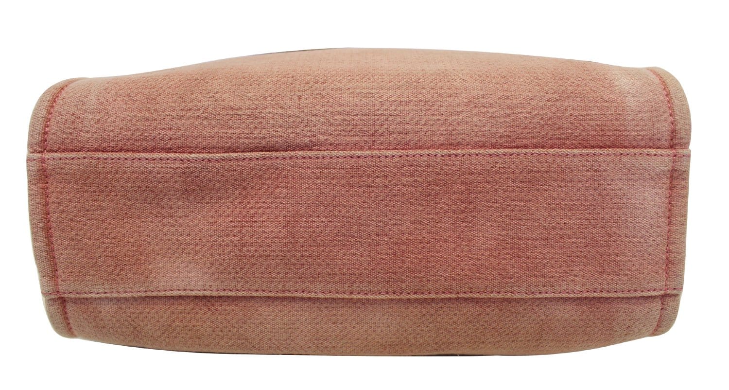 CHANEL Light Pink Canvas Deauville Medium Tote Bag