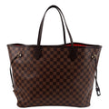 LOUIS VUITTON Neverfull GM Damier Ebene Tote Shoulder Bag Brown