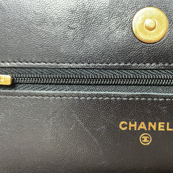 Chanel Classic Wallet on Chain (WOC) Lambskin Black 2020