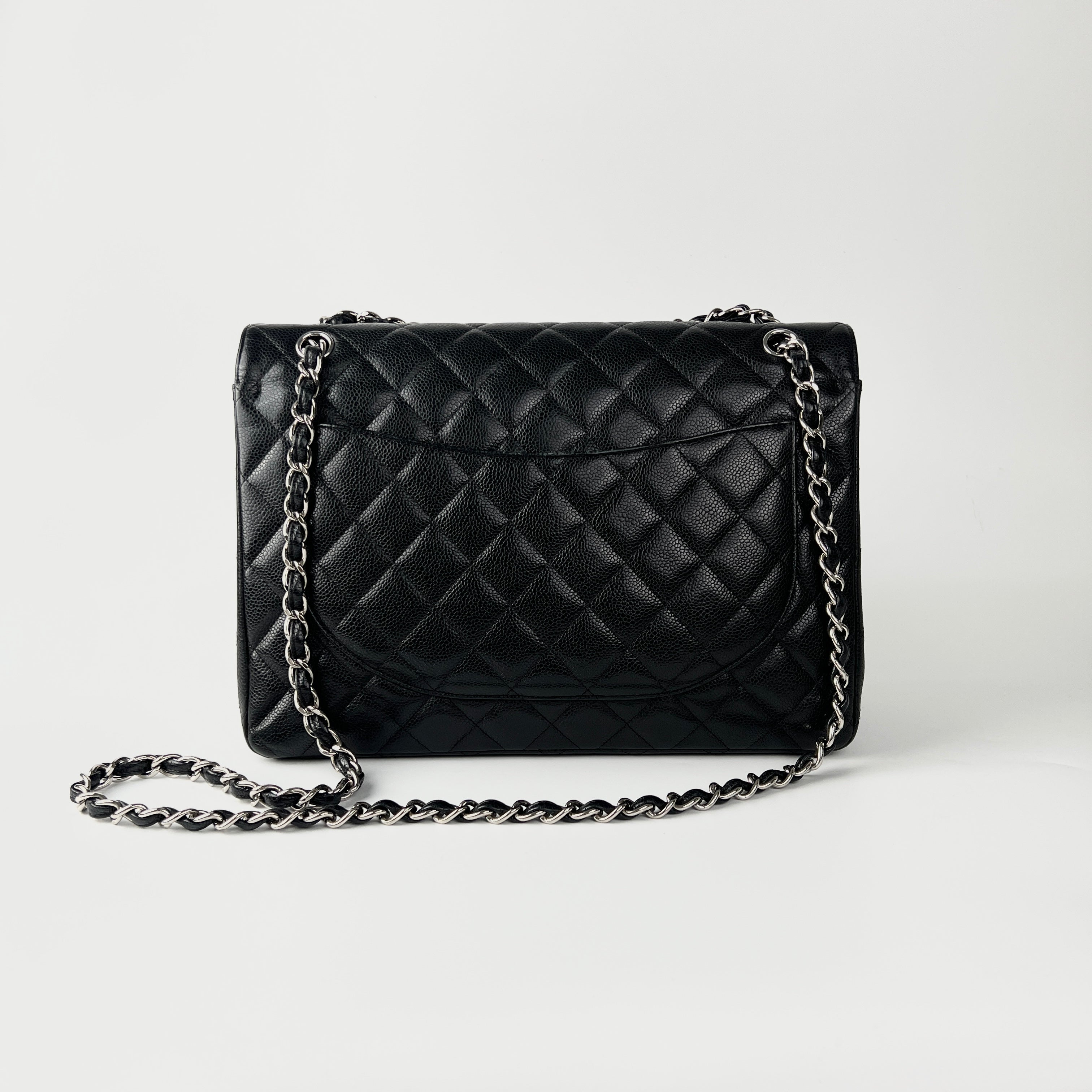 Chanel Quilted Caviar Maxi Black