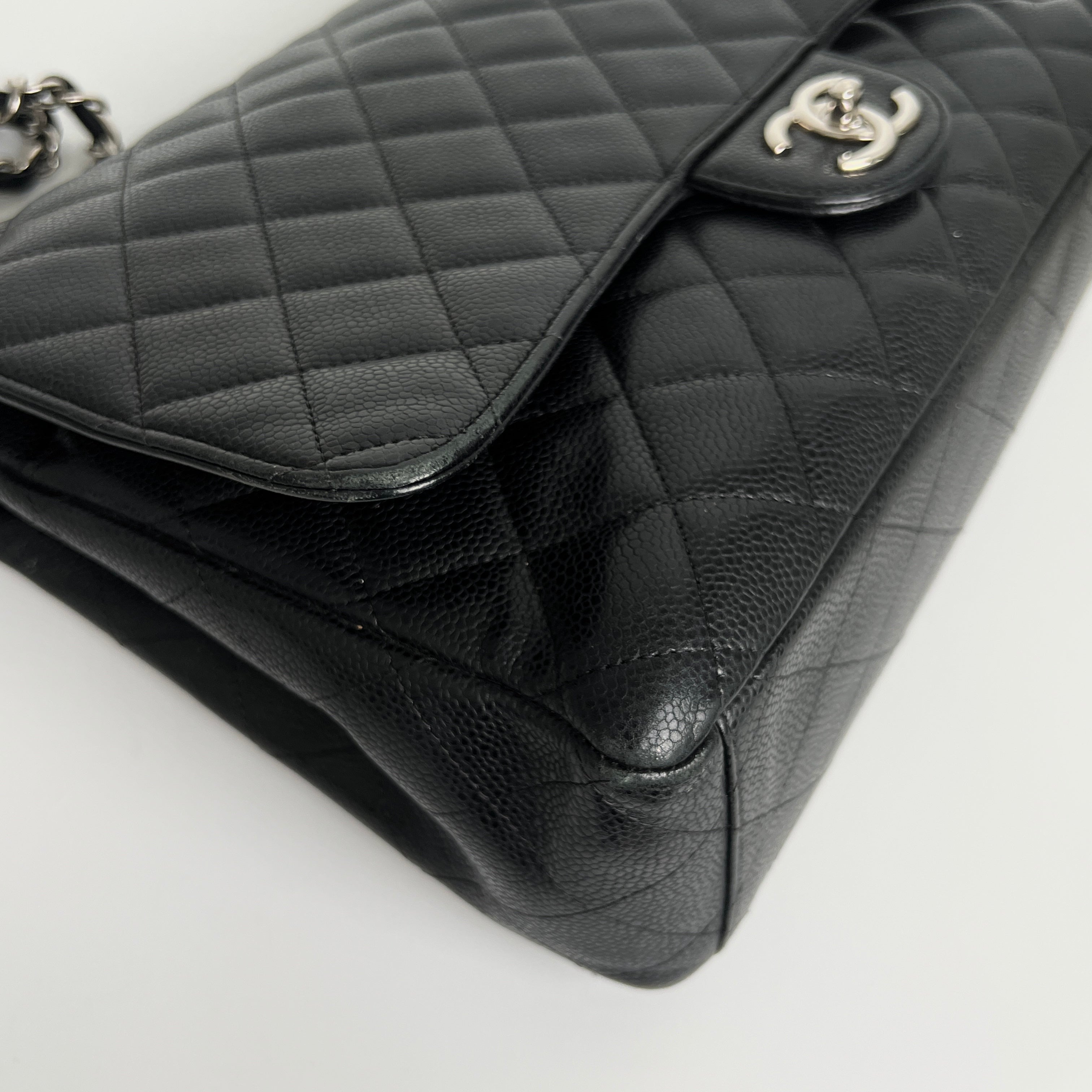 Chanel Quilted Caviar Maxi Black