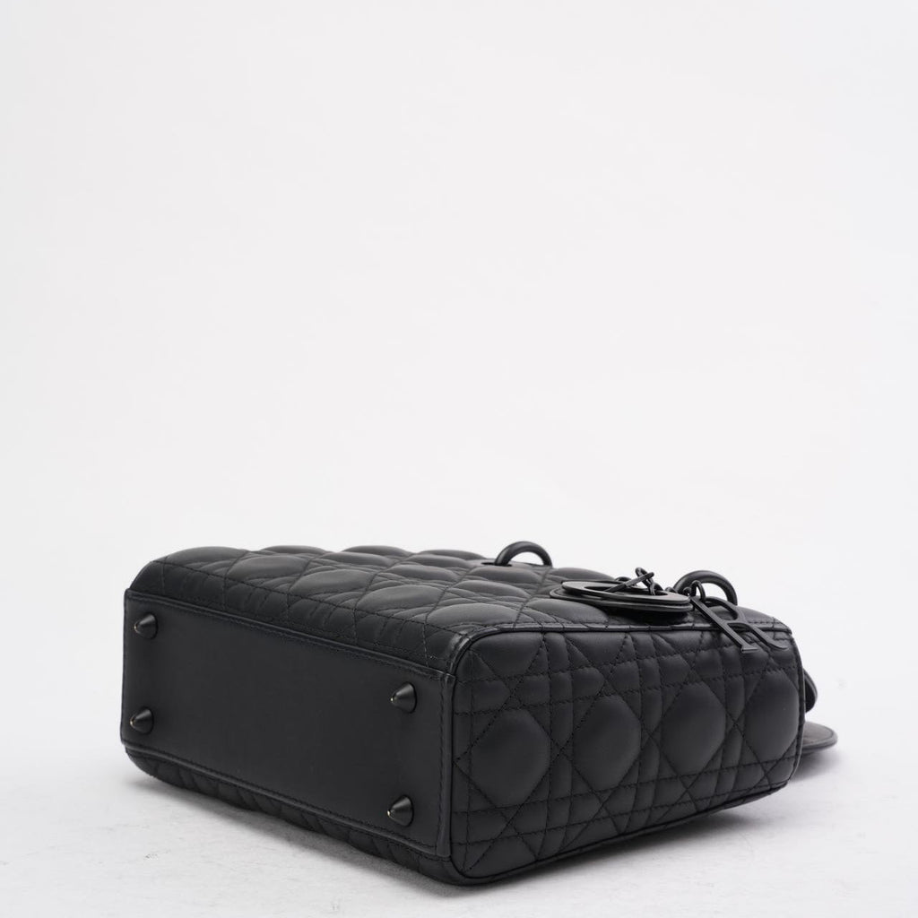 Christian Dior Matte Black Small Lady Dior Bag 2023