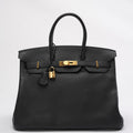 Hermes Black Birkin 35 Togo Leather 2014