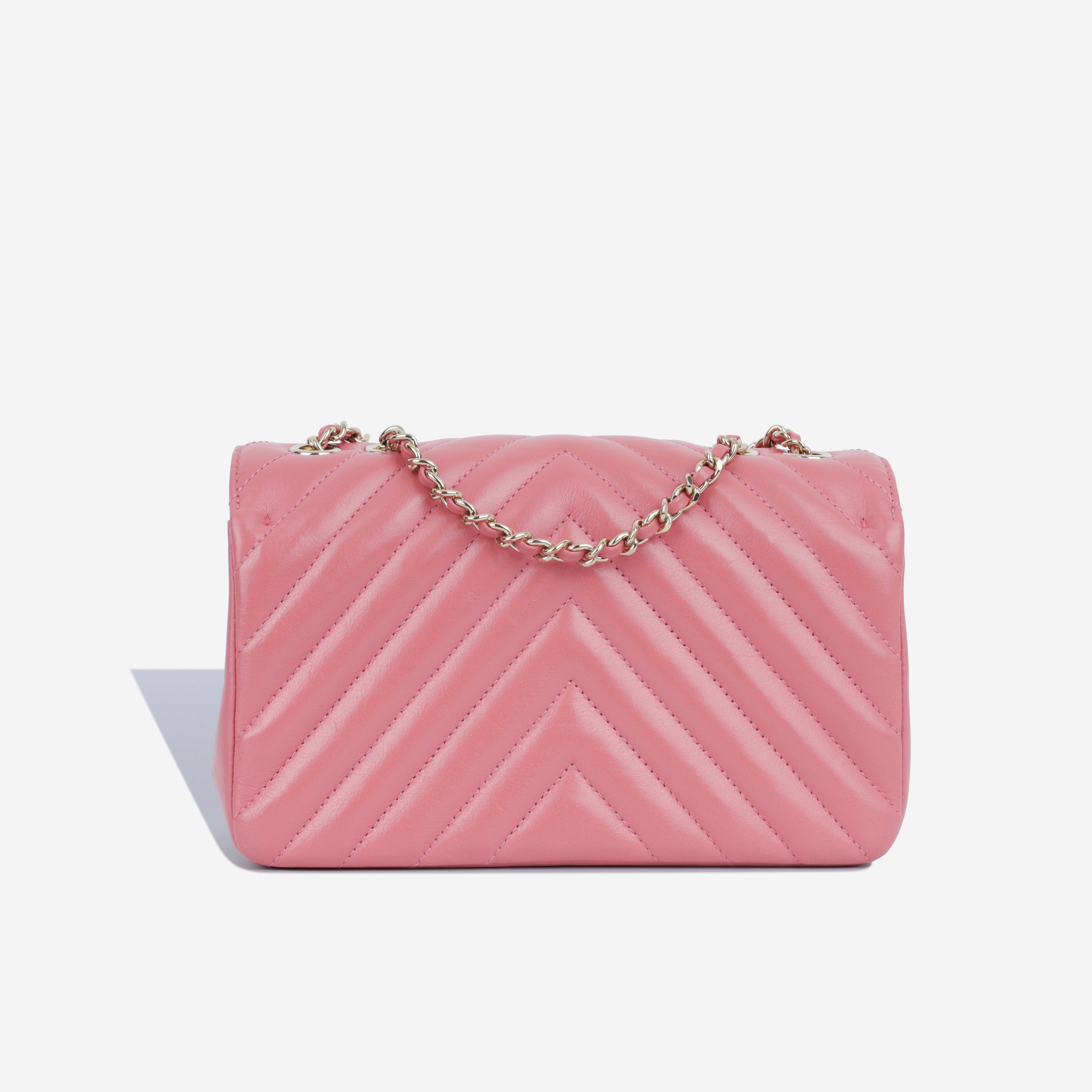 Chanel Mini Chevron Flap - Pink CGHW