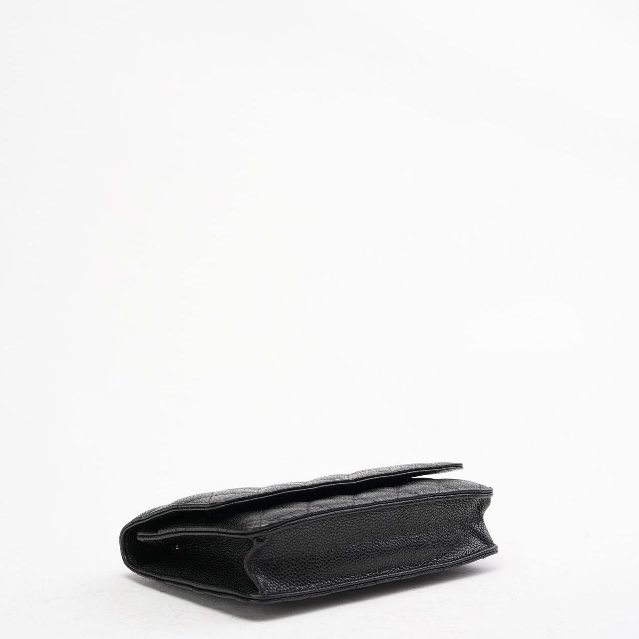 Chanel Black Classic Wallet on Chain (WOC) Caviar 2015