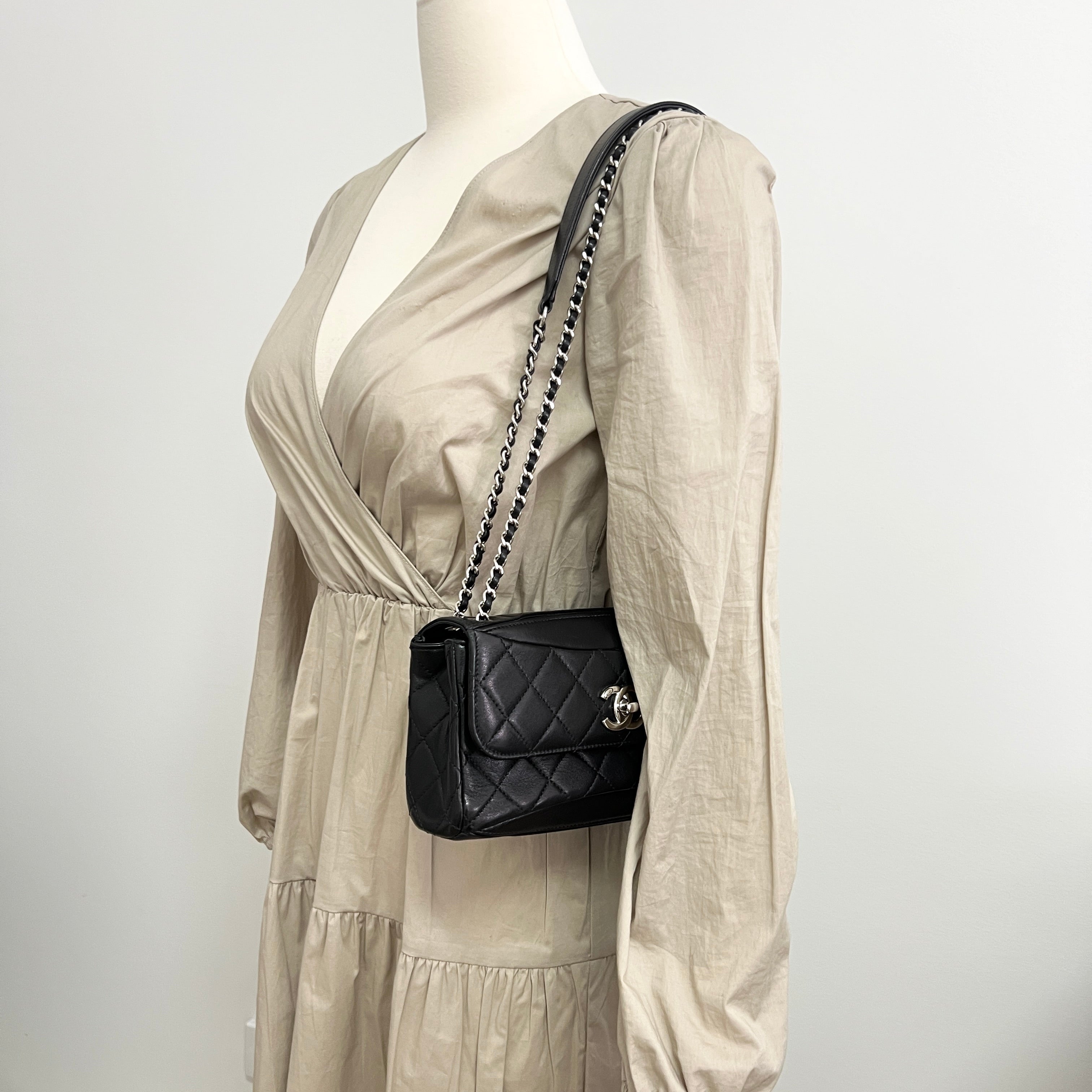 Chanel Seasonal Flap Black Lambskin - Series 22