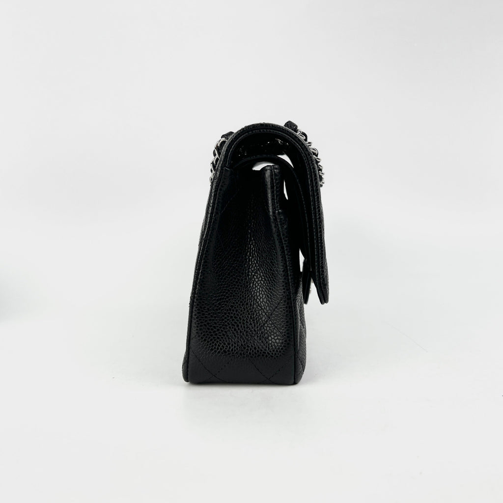 Chanel Classic Flap Medium/Large M/L Caviar Black - Series 11