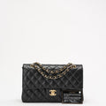 Chanel Black Classic Medium Double Flap Bag Lambskin 2014 Teil 1 (Copy) (Copy)