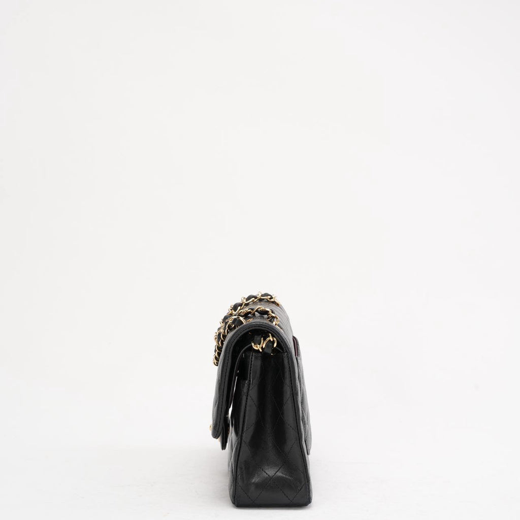 Chanel Black Classic Medium Double Flap Bag Lambskin 2014 Teil 1 (Copy) (Copy)