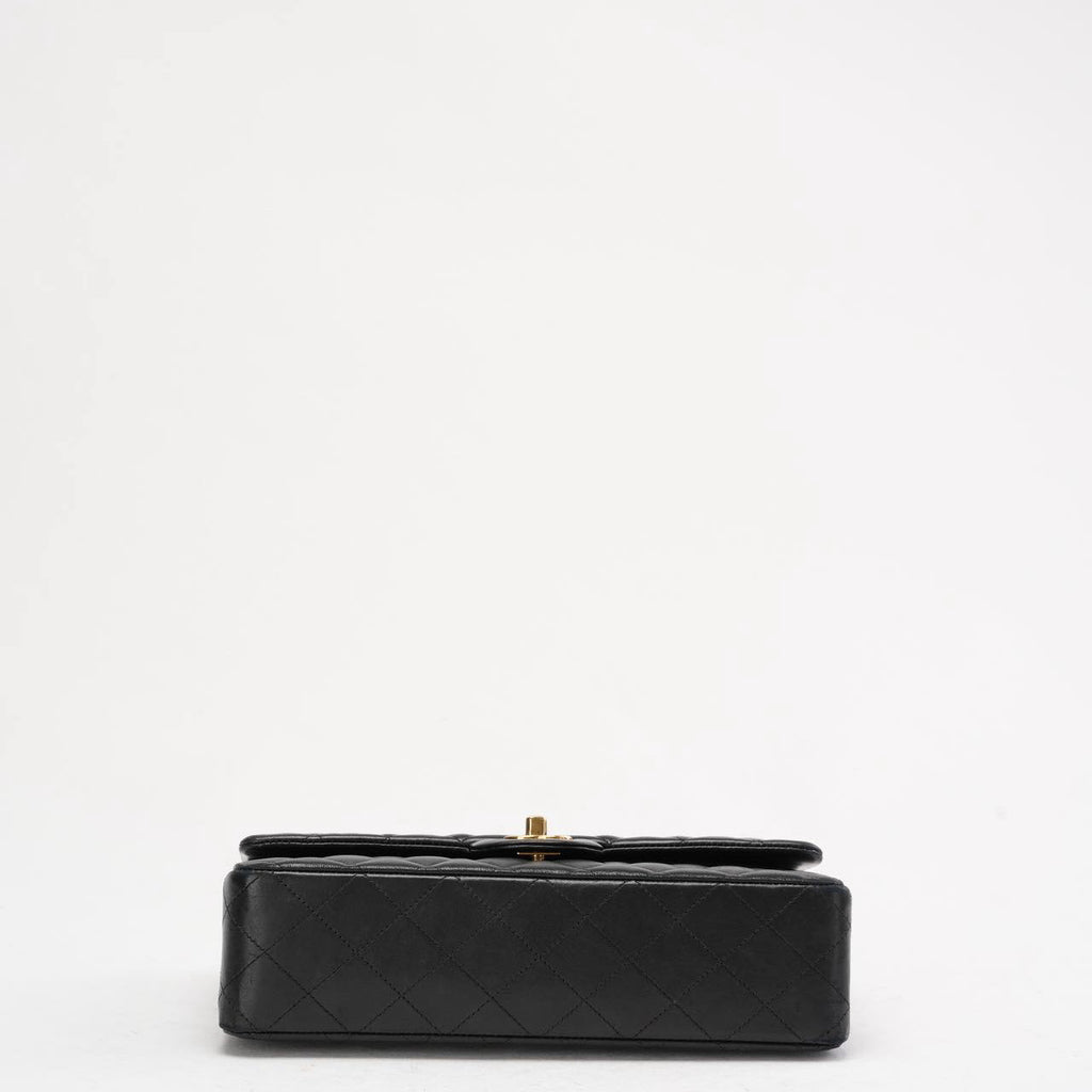 Chanel Black Classic Medium Double Flap Bag Lambskin 2014 Teil 1 (Copy)