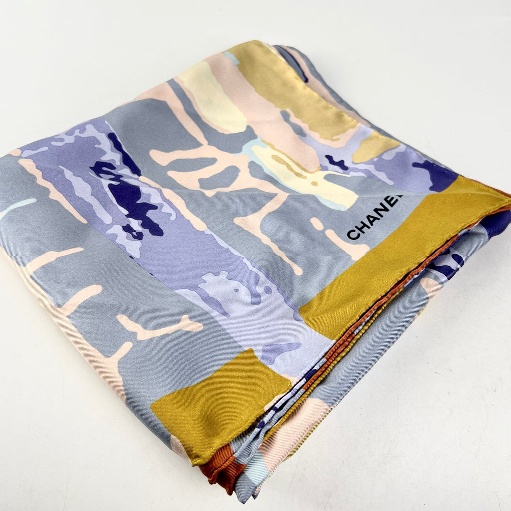 Chanel Silk Scarf Multi Colour