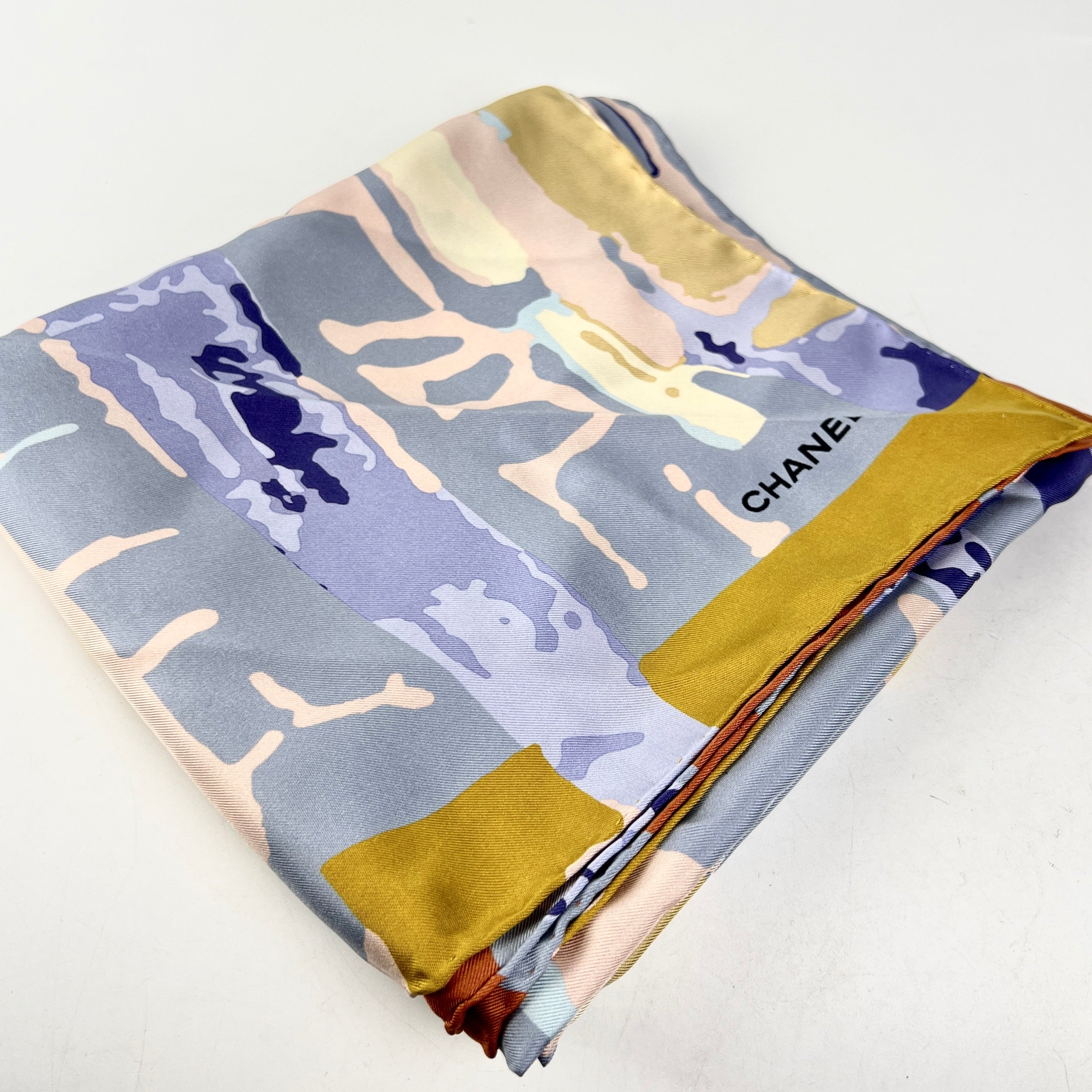 Chanel Silk Scarf Multi Colour