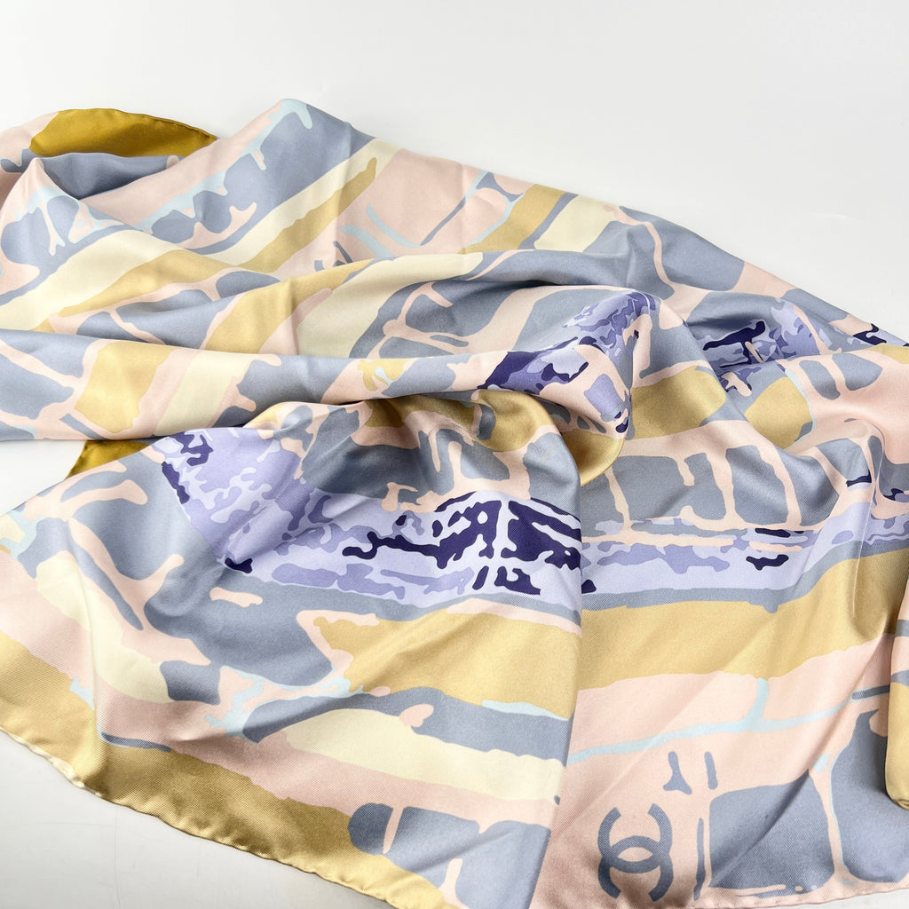 Chanel Silk Scarf Multi Colour