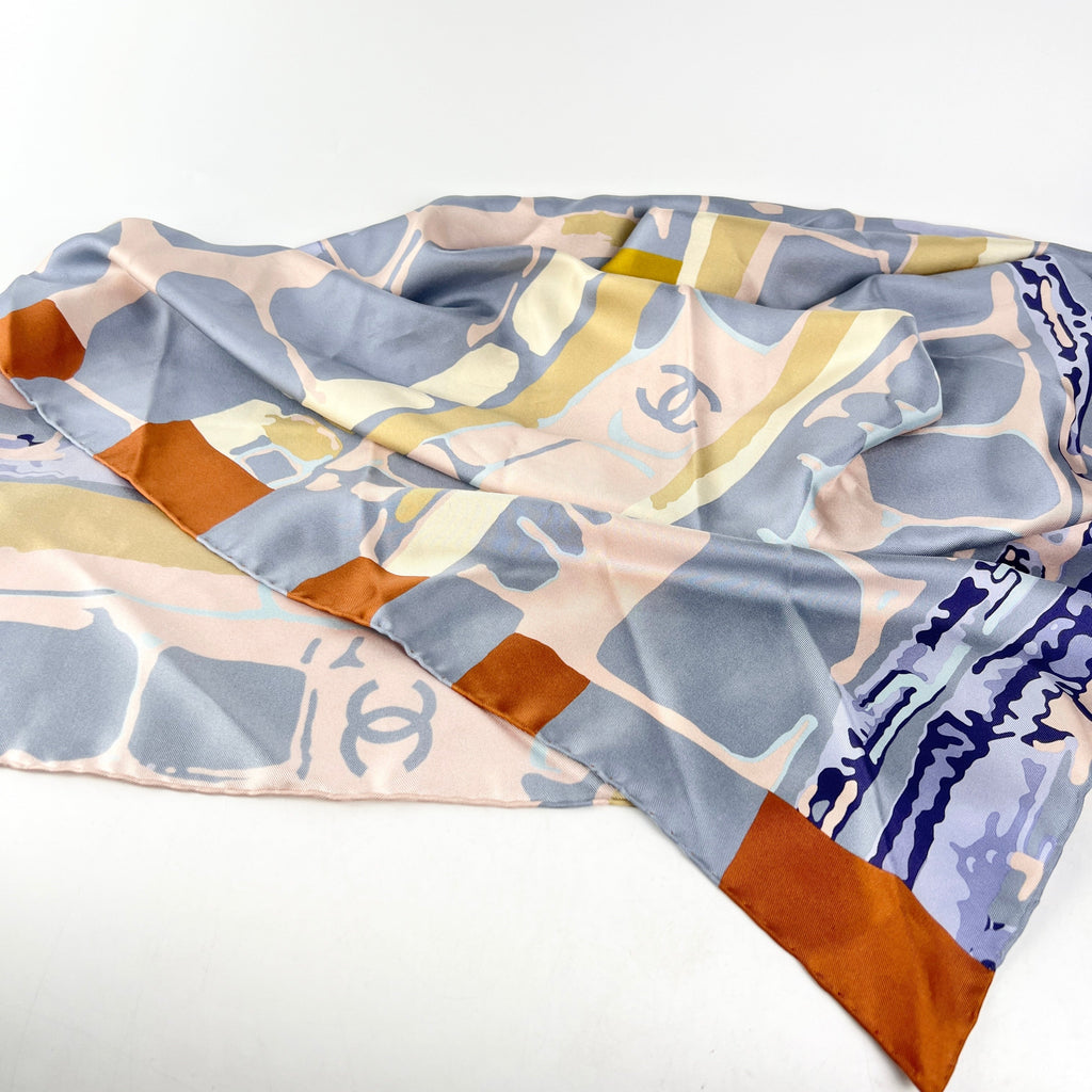Chanel Silk Scarf Multi Colour