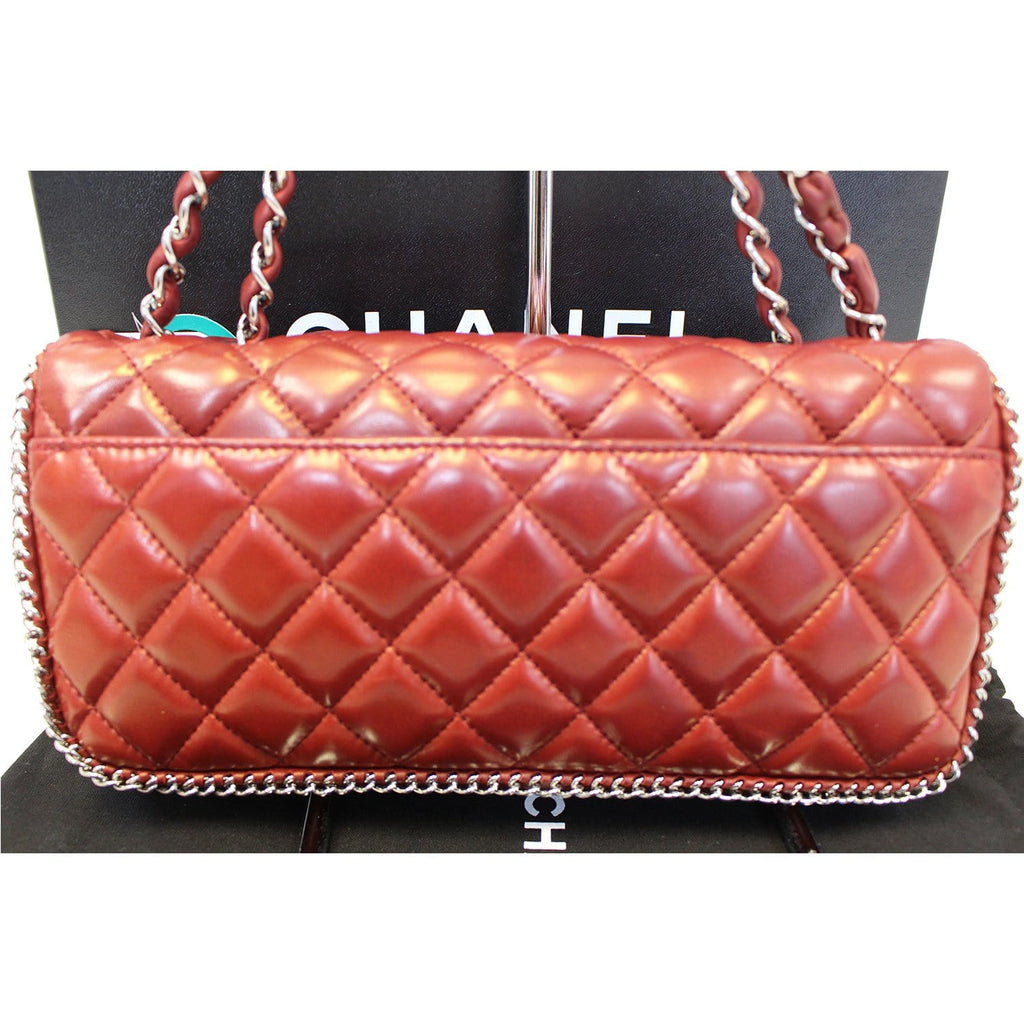 CHANEL Classic Single Flap Chain Around Quilted Lambskin Shoulder Bag