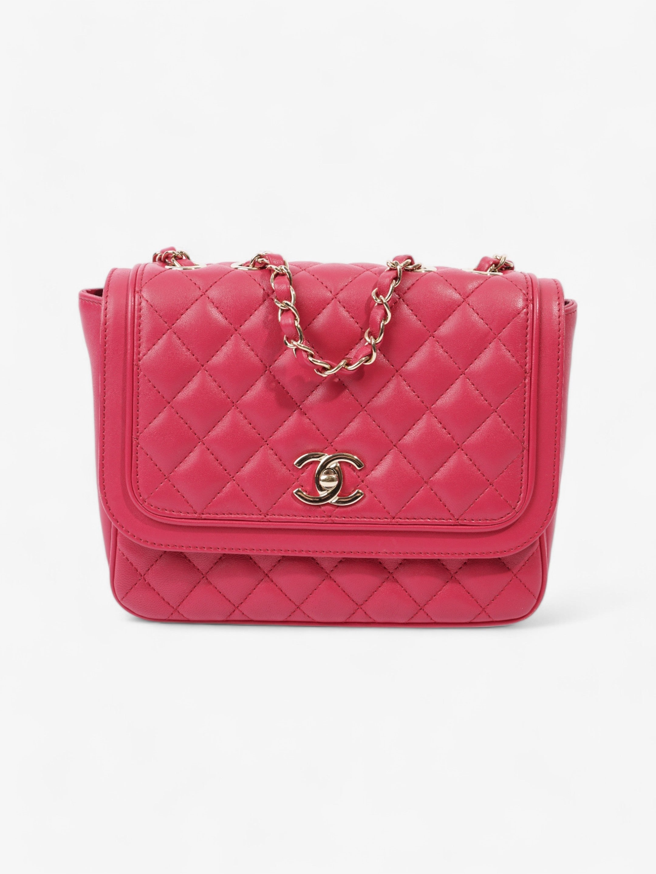 Chanel Lovely Day Pink Lambskin Leather Small