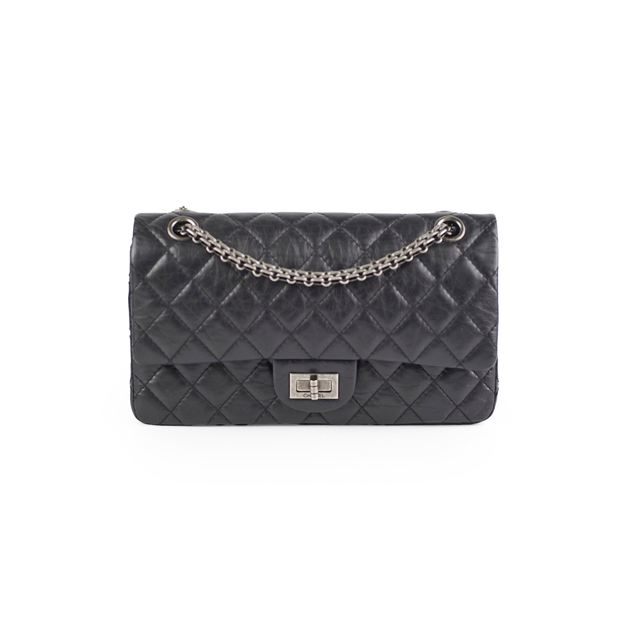 HOLD CV Chanel Reissue 225 Calfskin Black