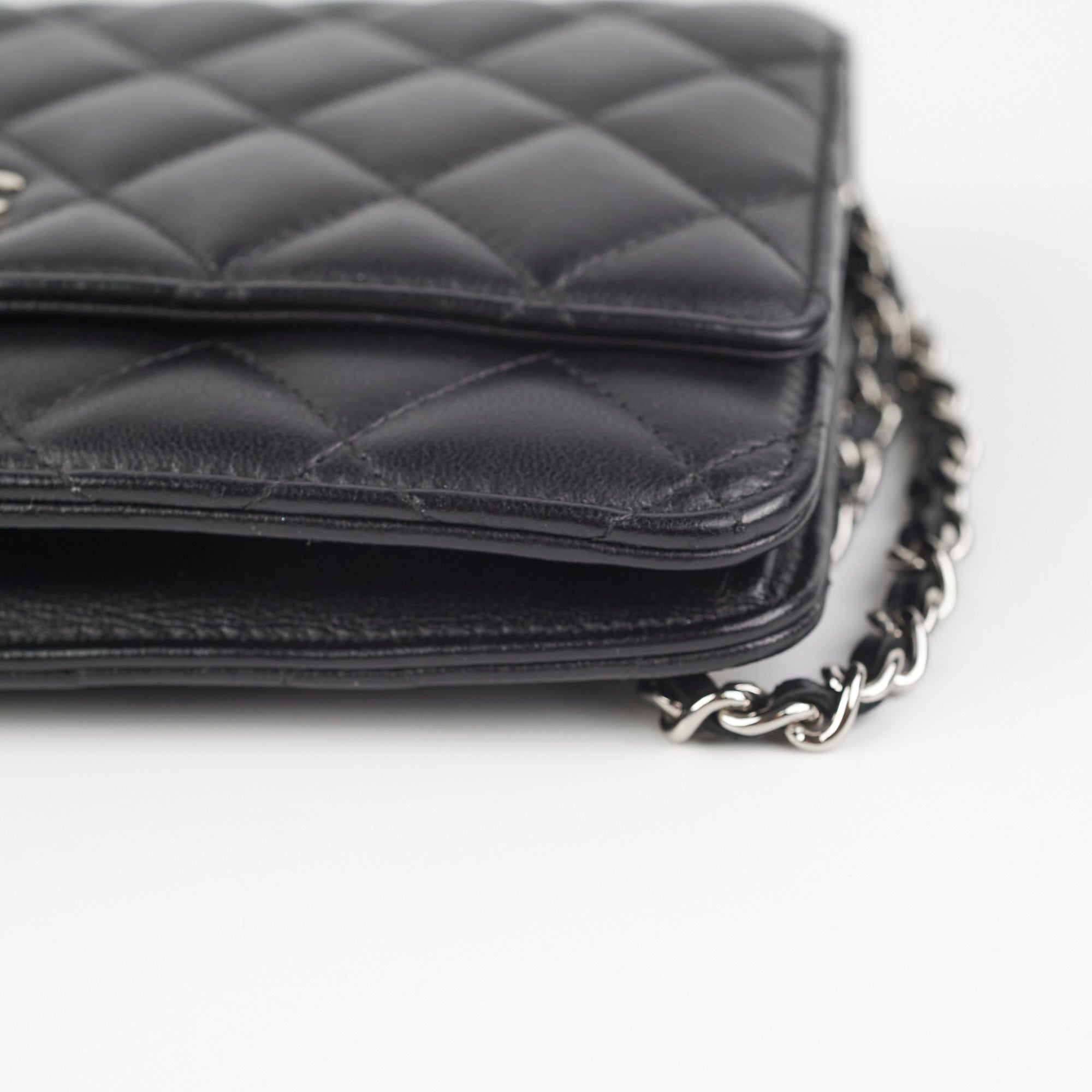 Chanel Lambskin Black Wallet On Chain WOC