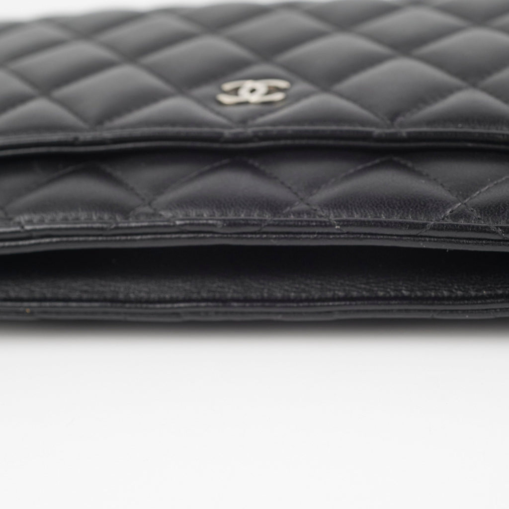 Chanel Lambskin Black Wallet On Chain WOC