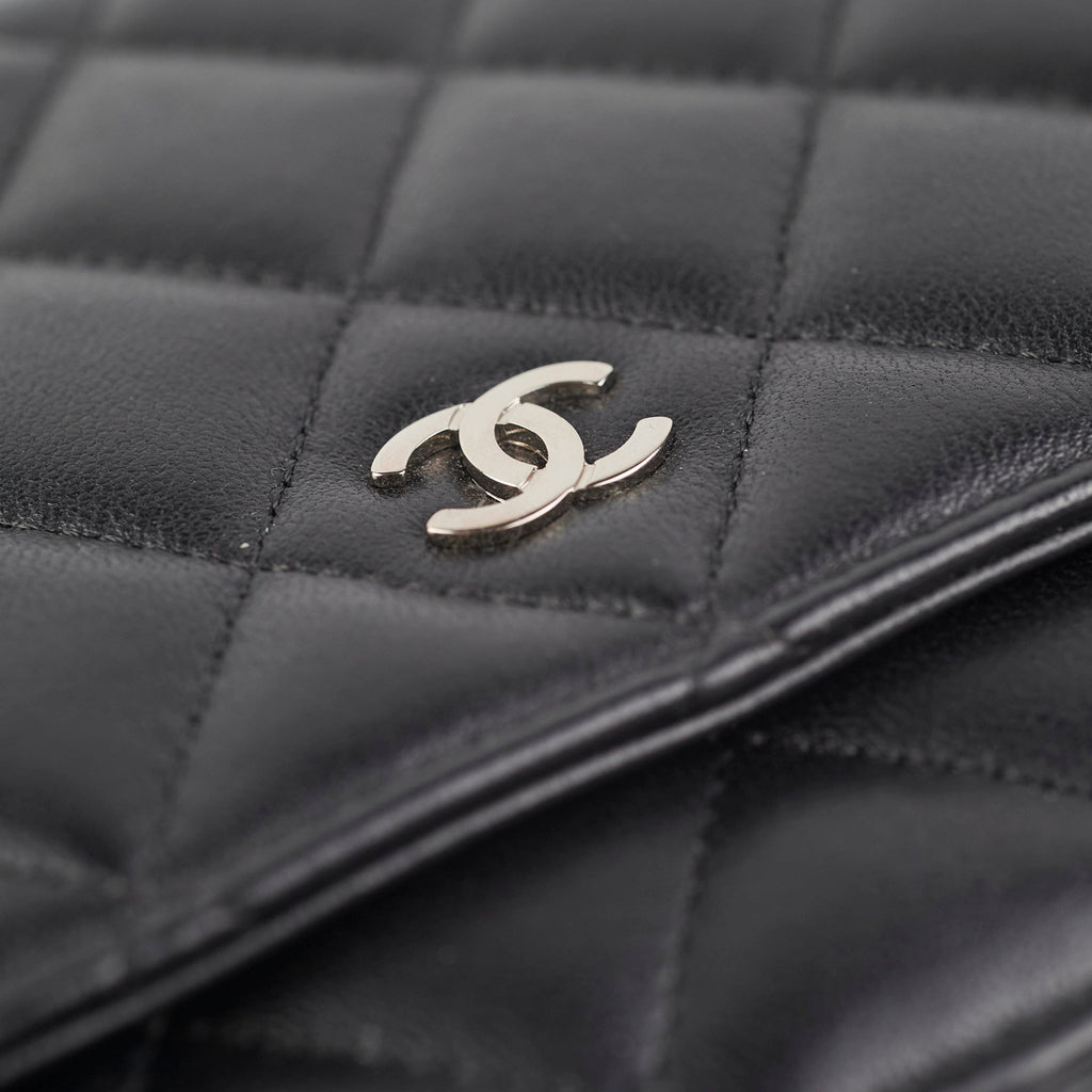 Chanel Lambskin Black Wallet On Chain WOC