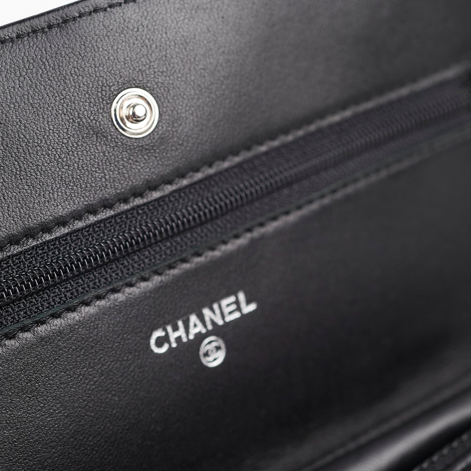 Chanel Lambskin Black Wallet On Chain WOC