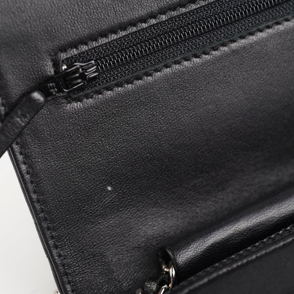 Chanel Lambskin Black Wallet On Chain WOC