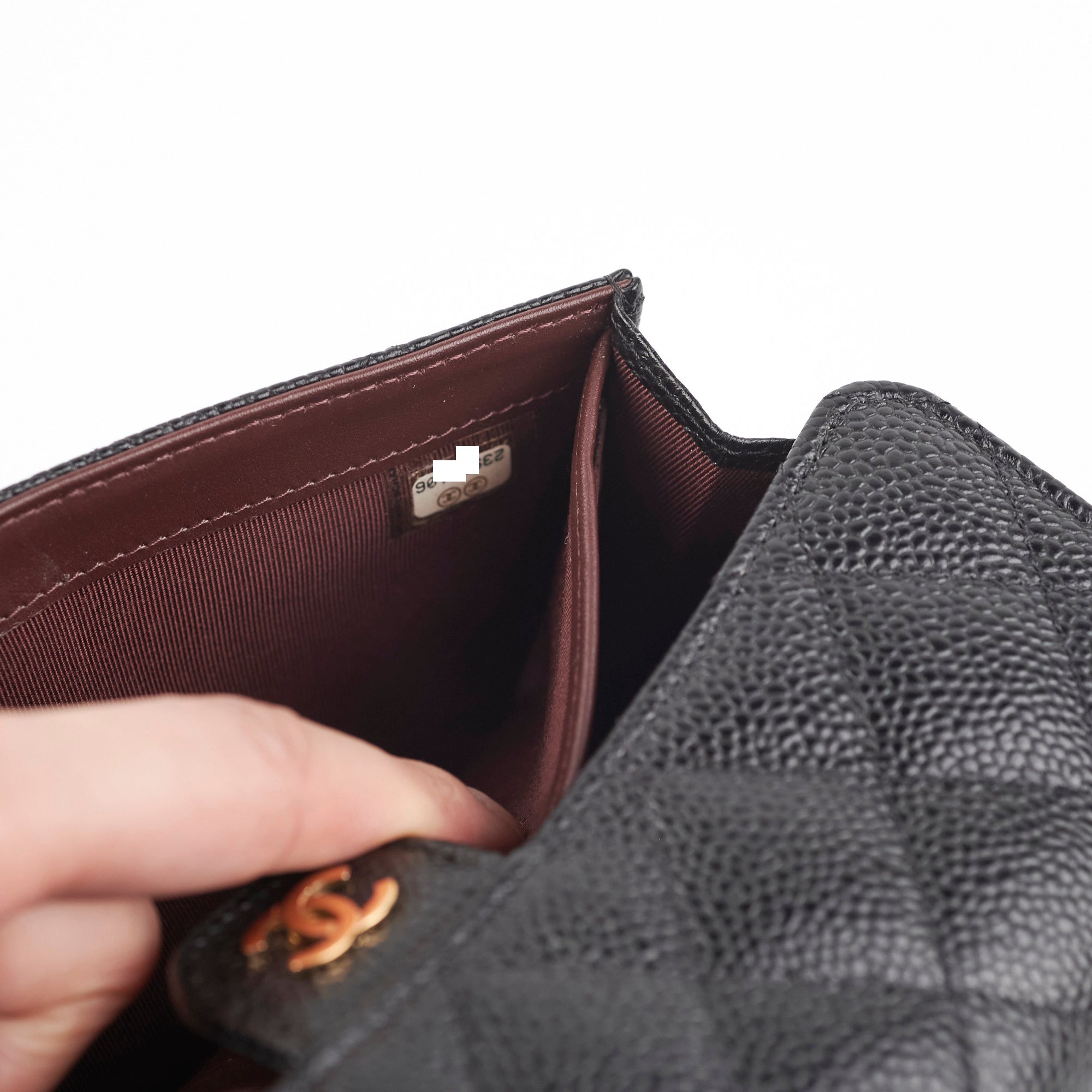 Chanel Long Caviar Black Wallet