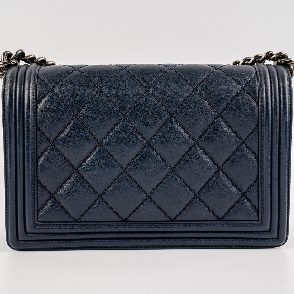 Chanel Boy New Medium lambskin Navy