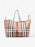 Burberry Beach Tote Vintage Check Fabric XL