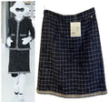 NEW W TAGS CHANEL 17S FANTASY TWEED 'ROBOT' SKIRT FR 46