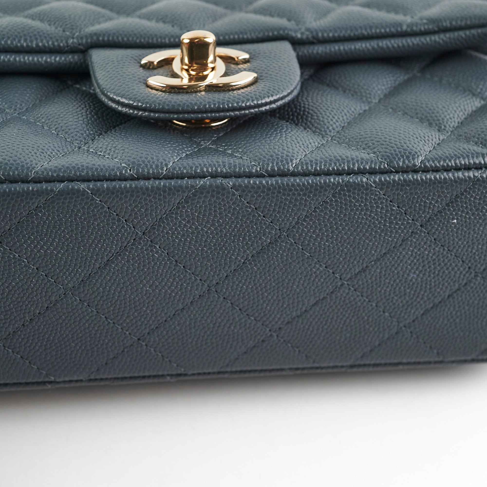 Chanel Caviar Mini Rectangular Flap Grey