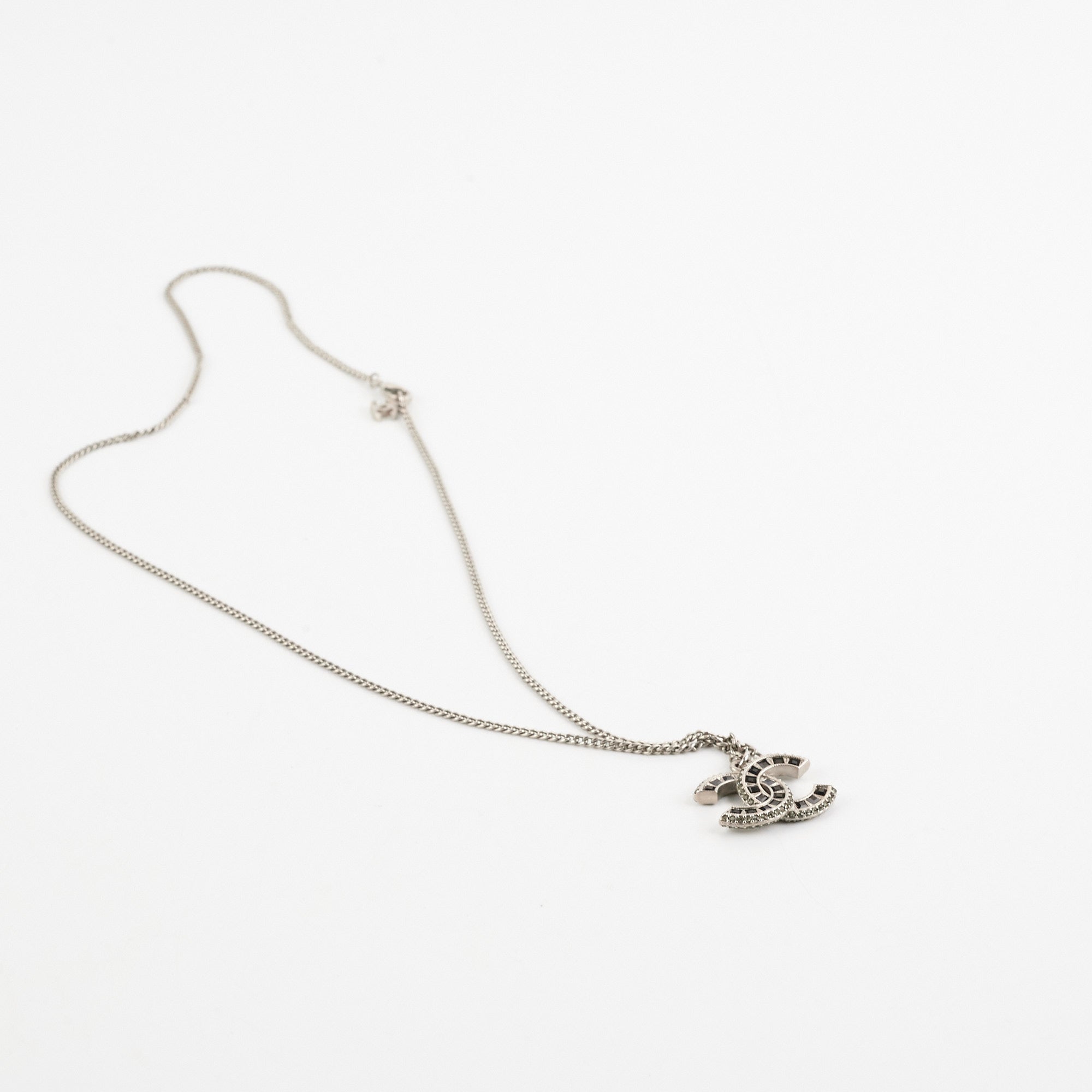 Chanel CC Necklace Silver