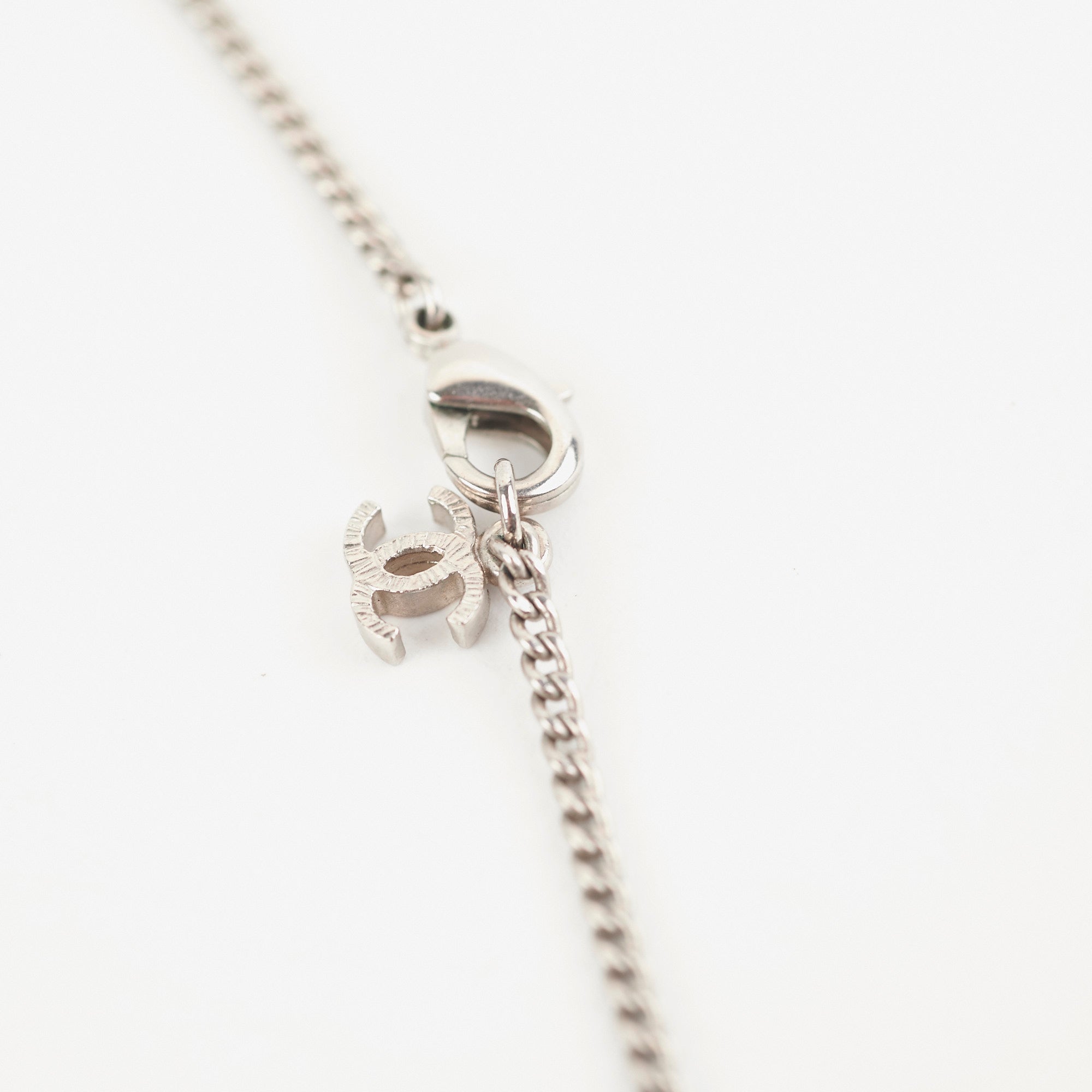 Chanel CC Necklace Silver