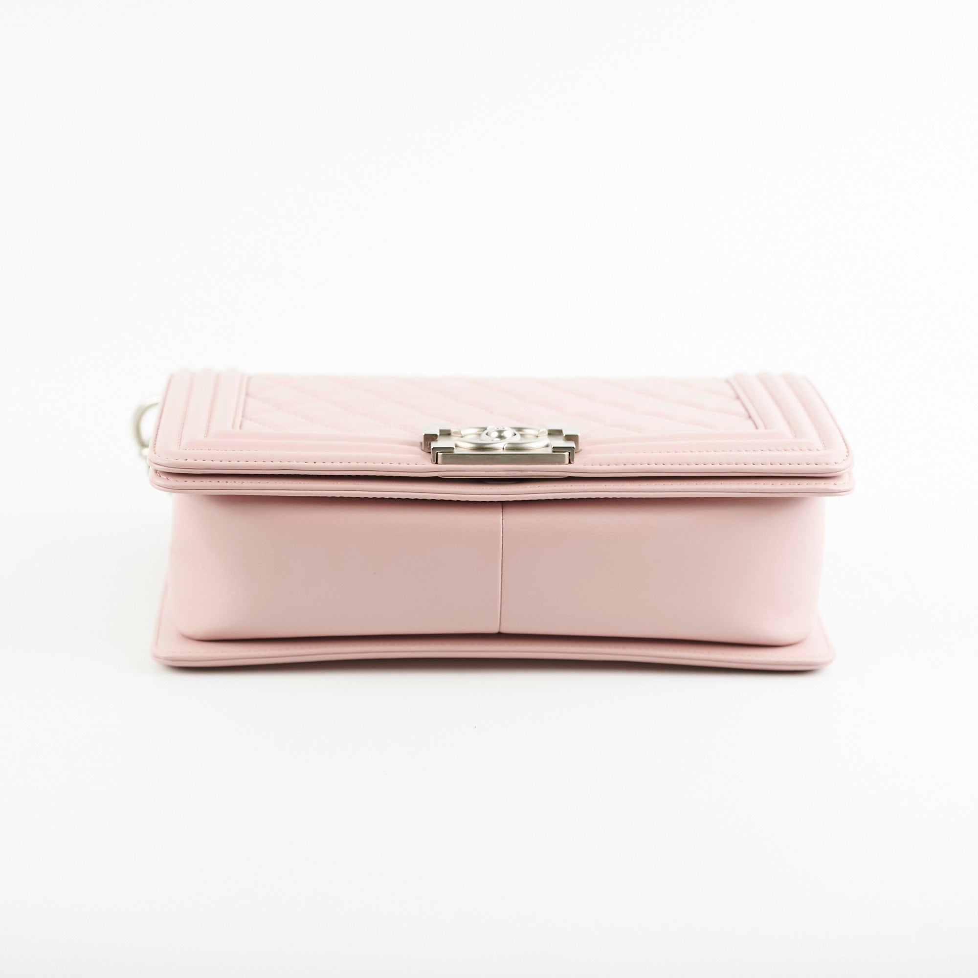 Chanel Old Medium Lambskin Boy Light Pink