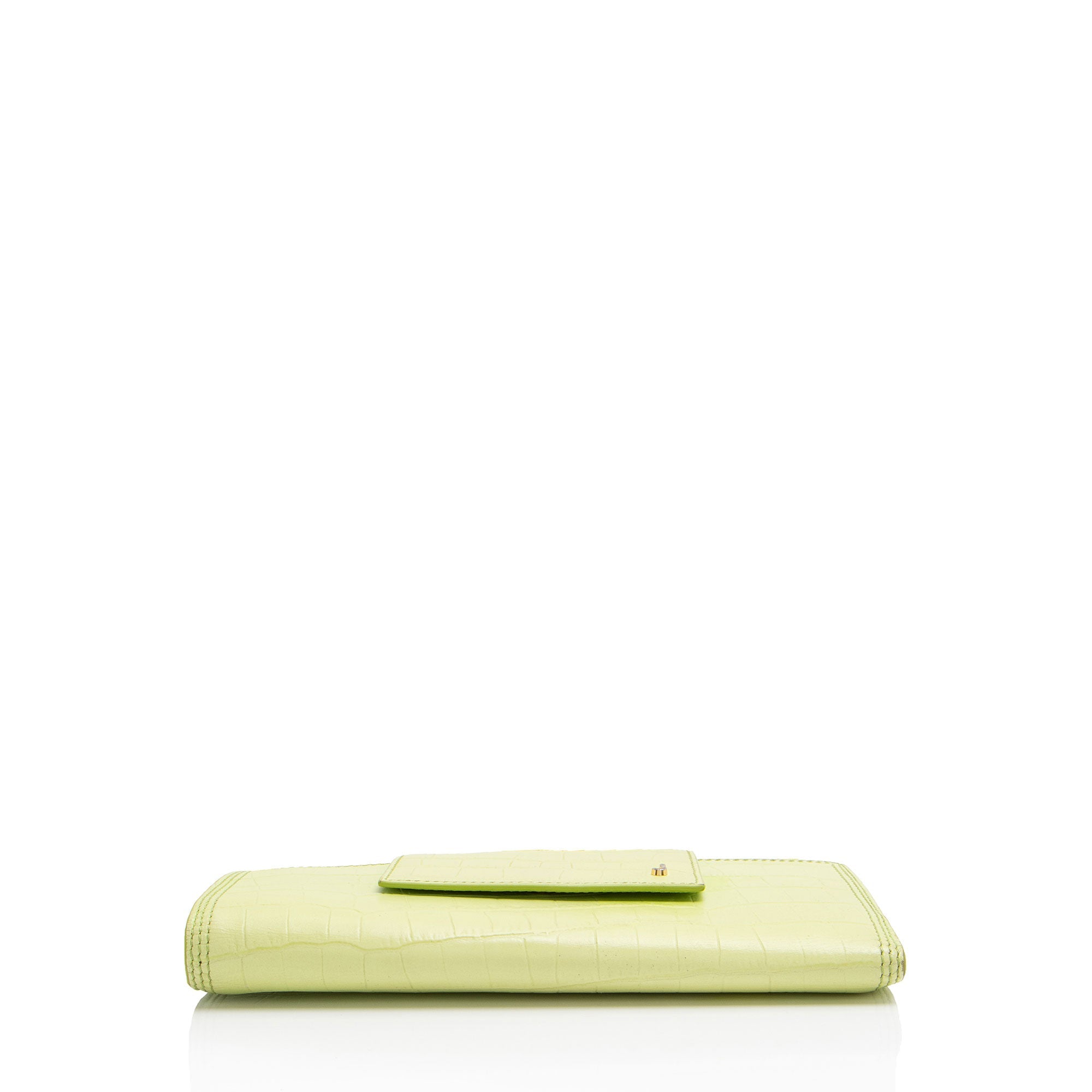 Jacquemus Croc Embossed Leather Le Pichoto Wallet on Strap