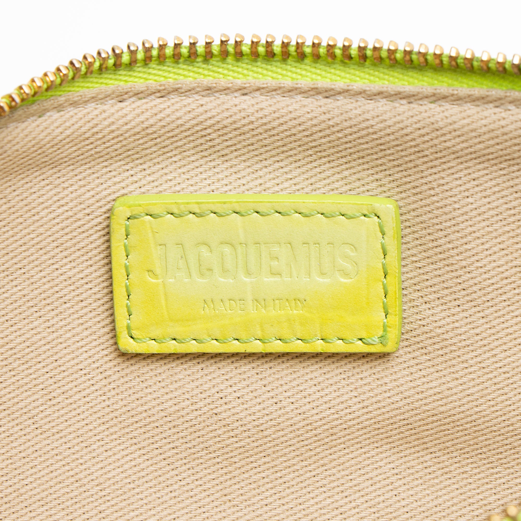 Jacquemus Croc Embossed Leather Le Pichoto Wallet on Strap