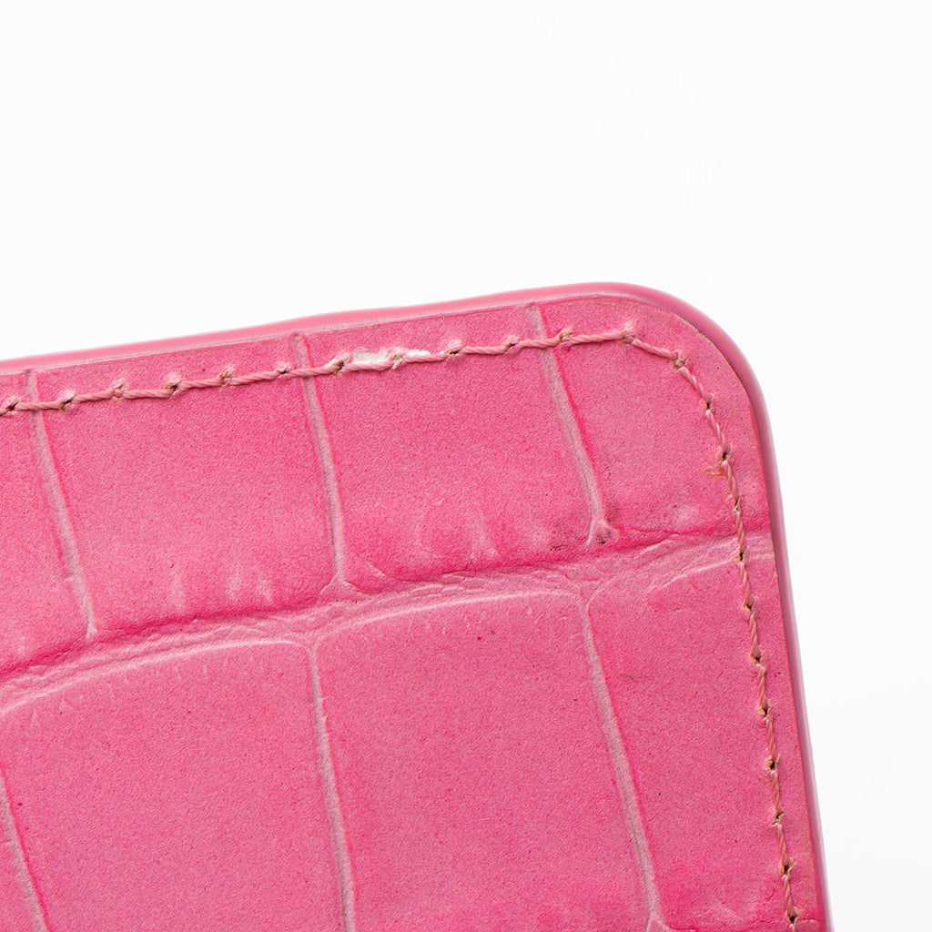 Jacquemus Croc Embossed Leather Le Riviera Shoulder Bag