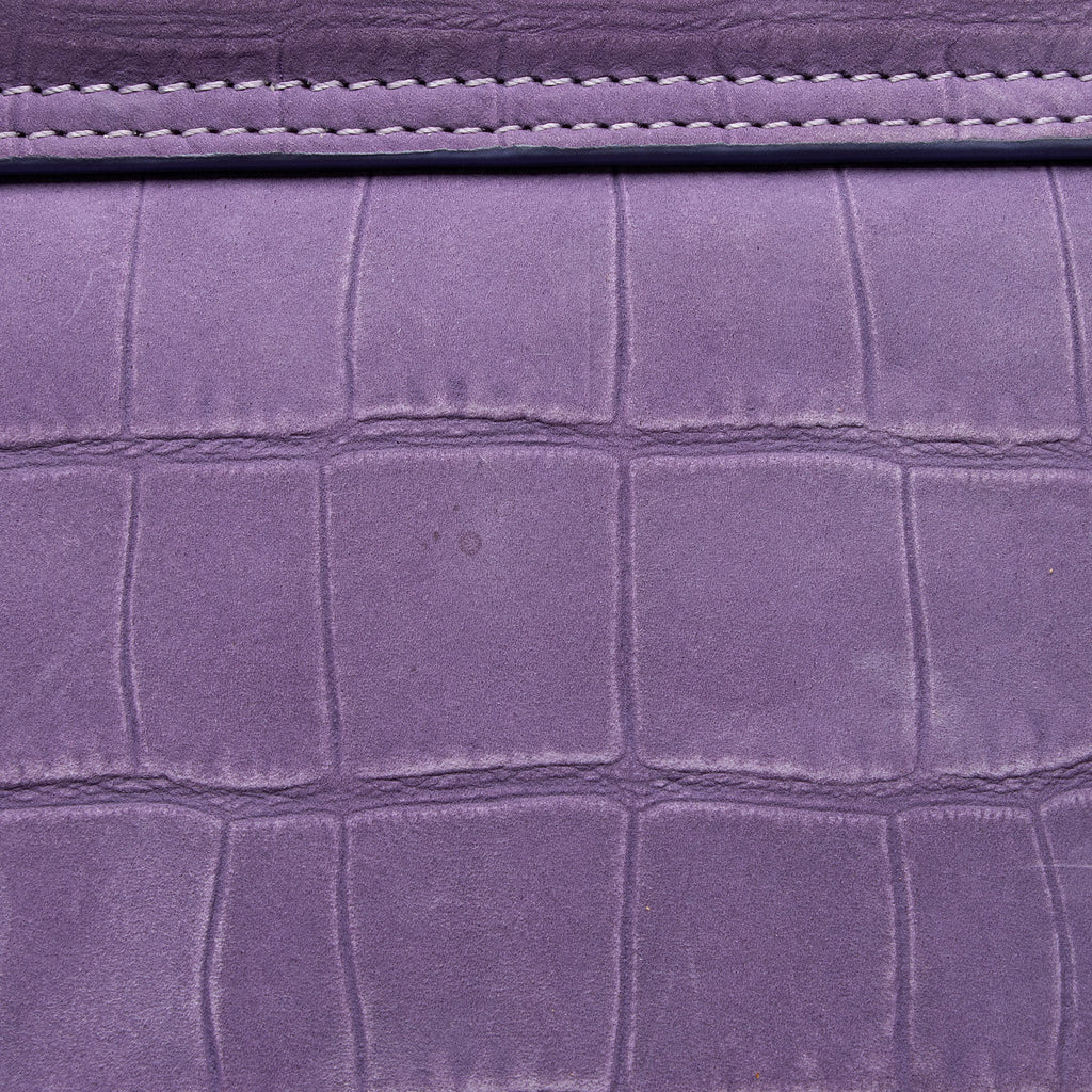 Jacquemus Croc Embossed Nubuck Le Chiquito Moyen Large Bag