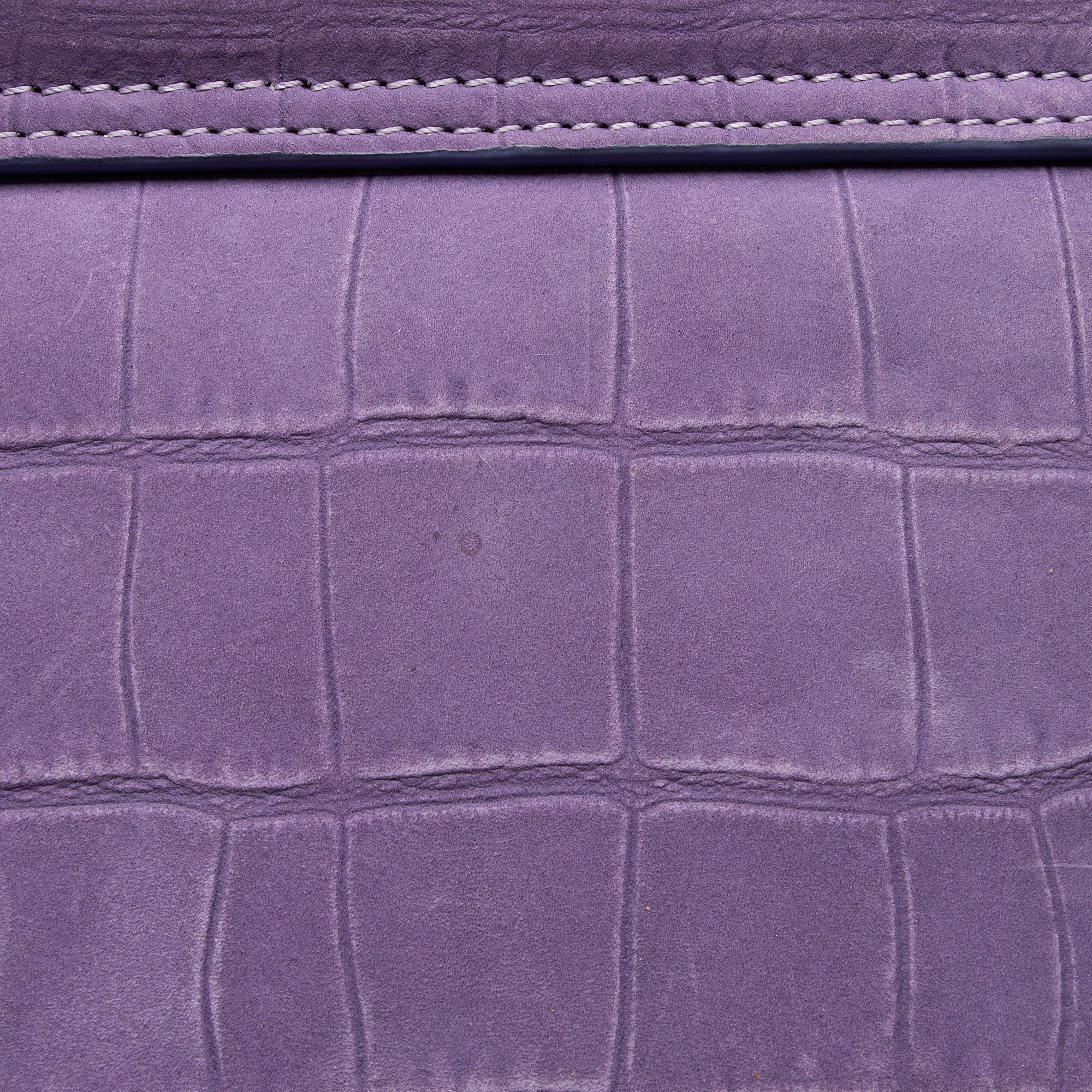 Jacquemus Croc Embossed Nubuck Le Chiquito Moyen Large Bag