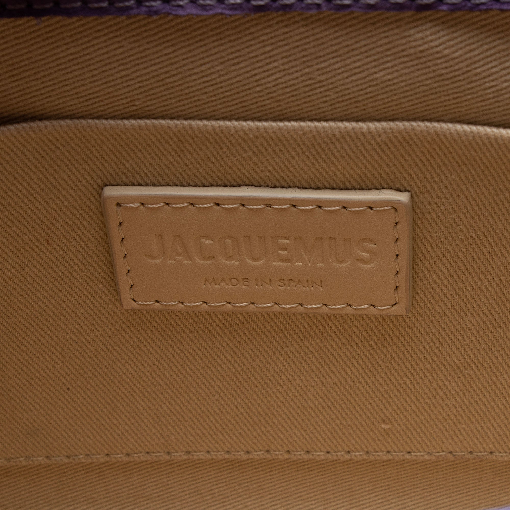 Jacquemus Croc Embossed Nubuck Le Chiquito Moyen Large Bag