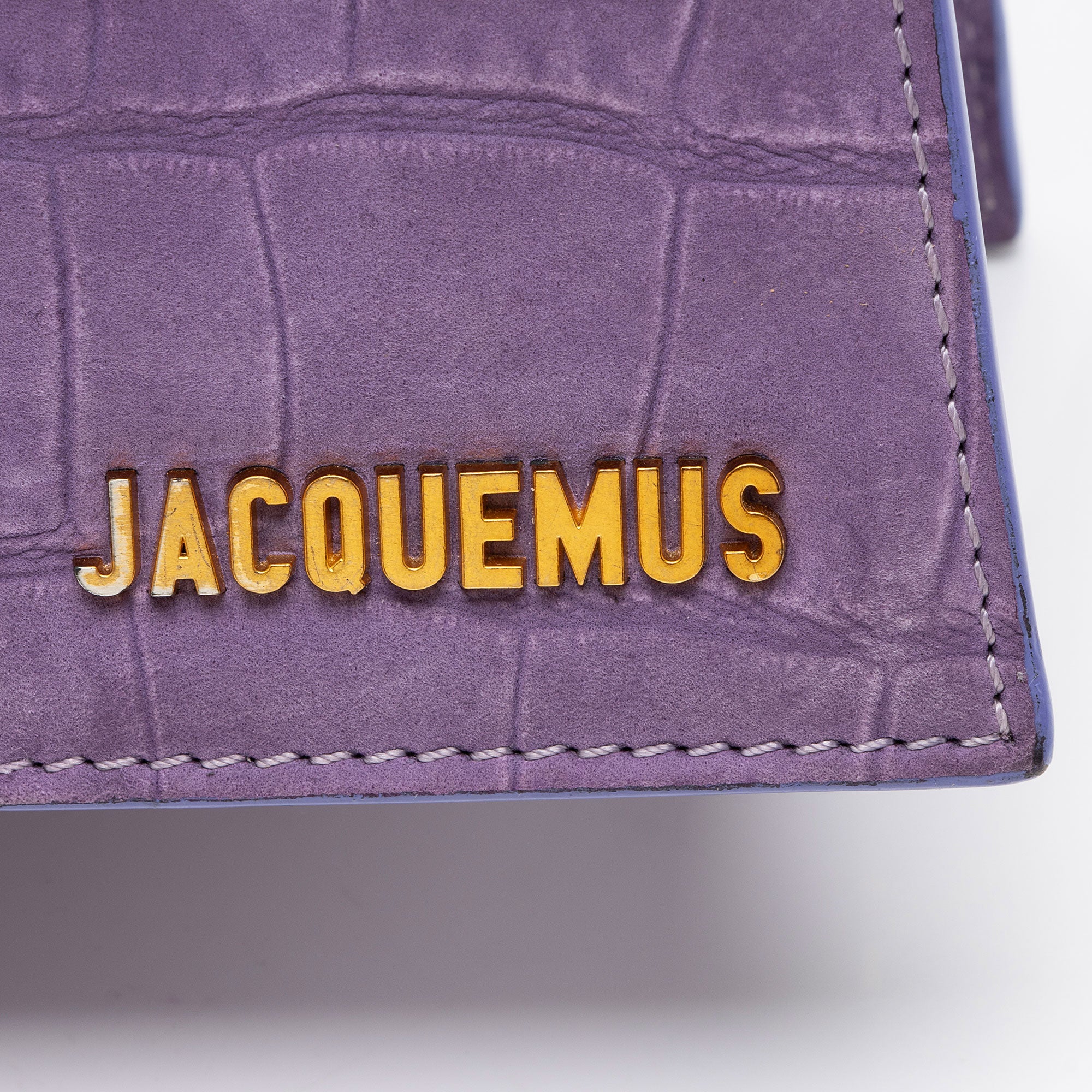 Jacquemus Croc Embossed Nubuck Le Chiquito Moyen Large Bag
