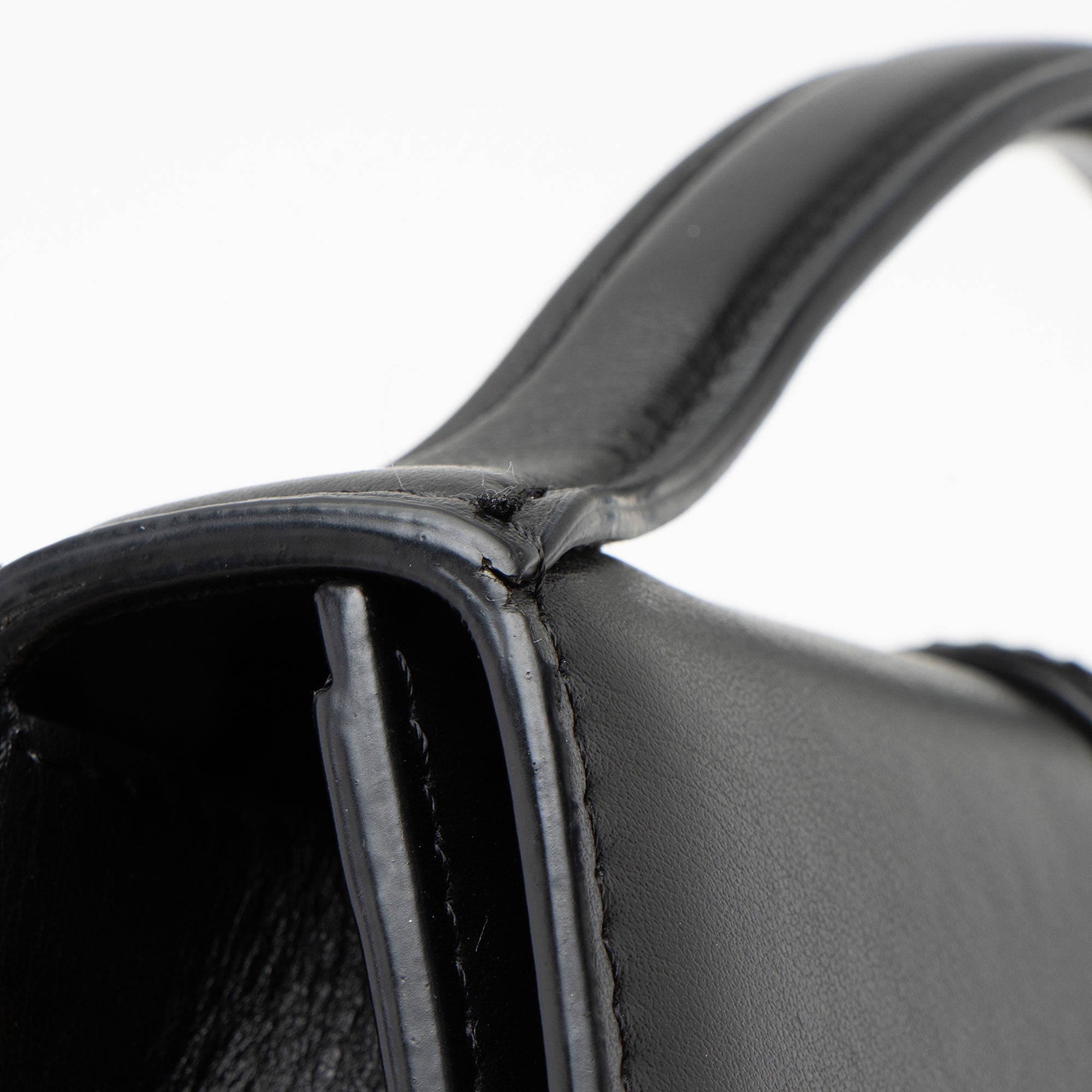 Jacquemus Leather Le Grand Bambino Top Handle Flap Bag