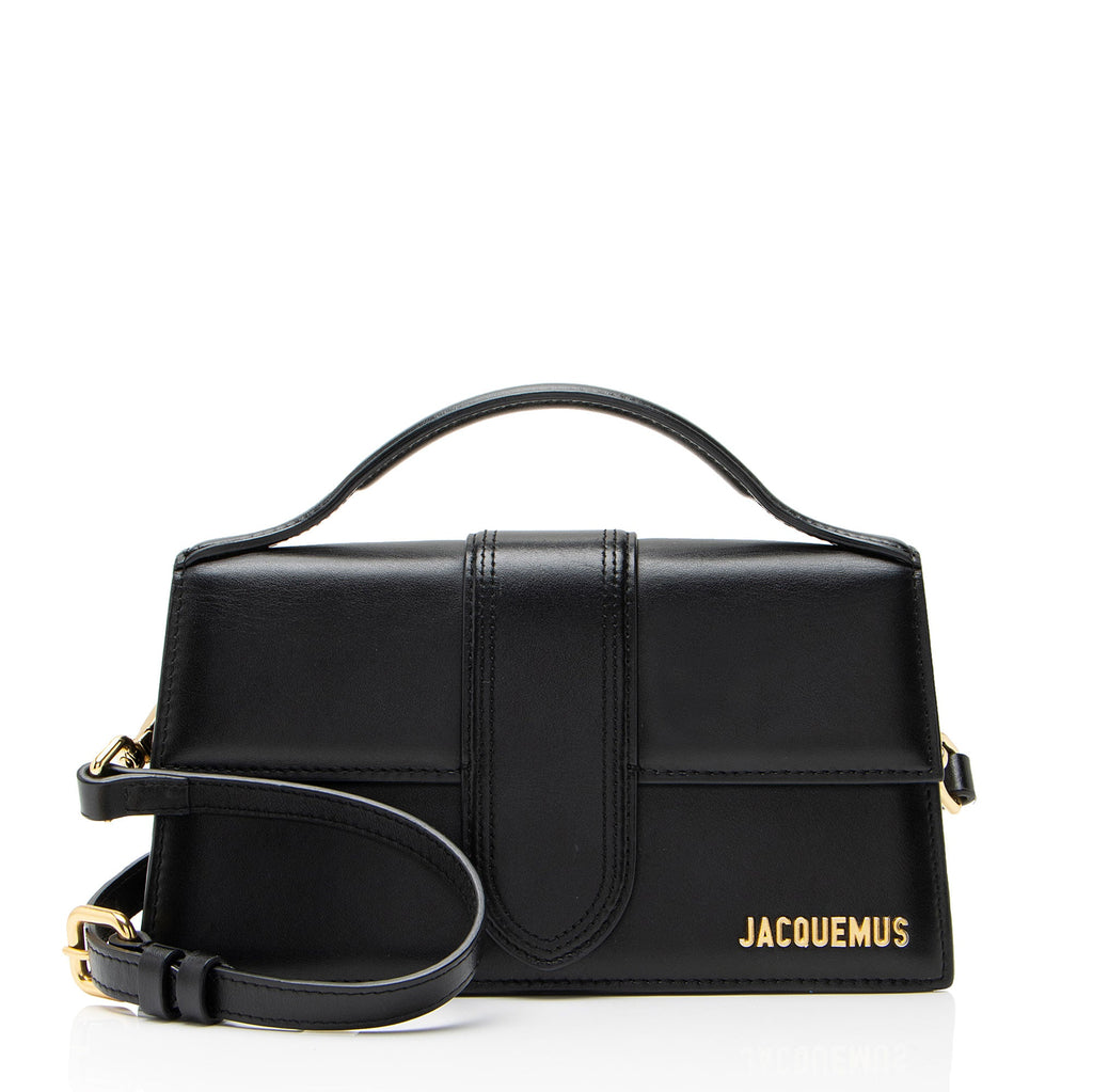 Jacquemus Leather Le Grand Bambino Top Handle Flap Bag