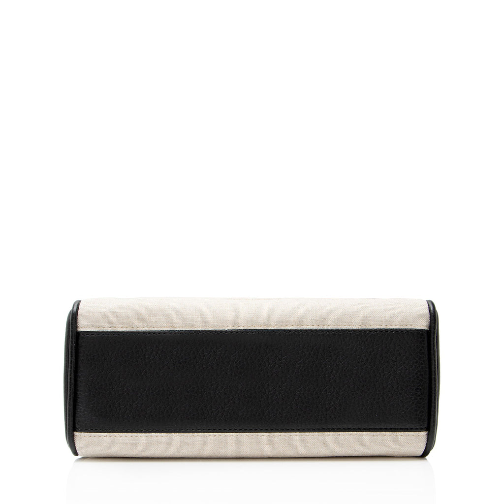 Jacquemus Linen Le Turismo Small Bowling Bag