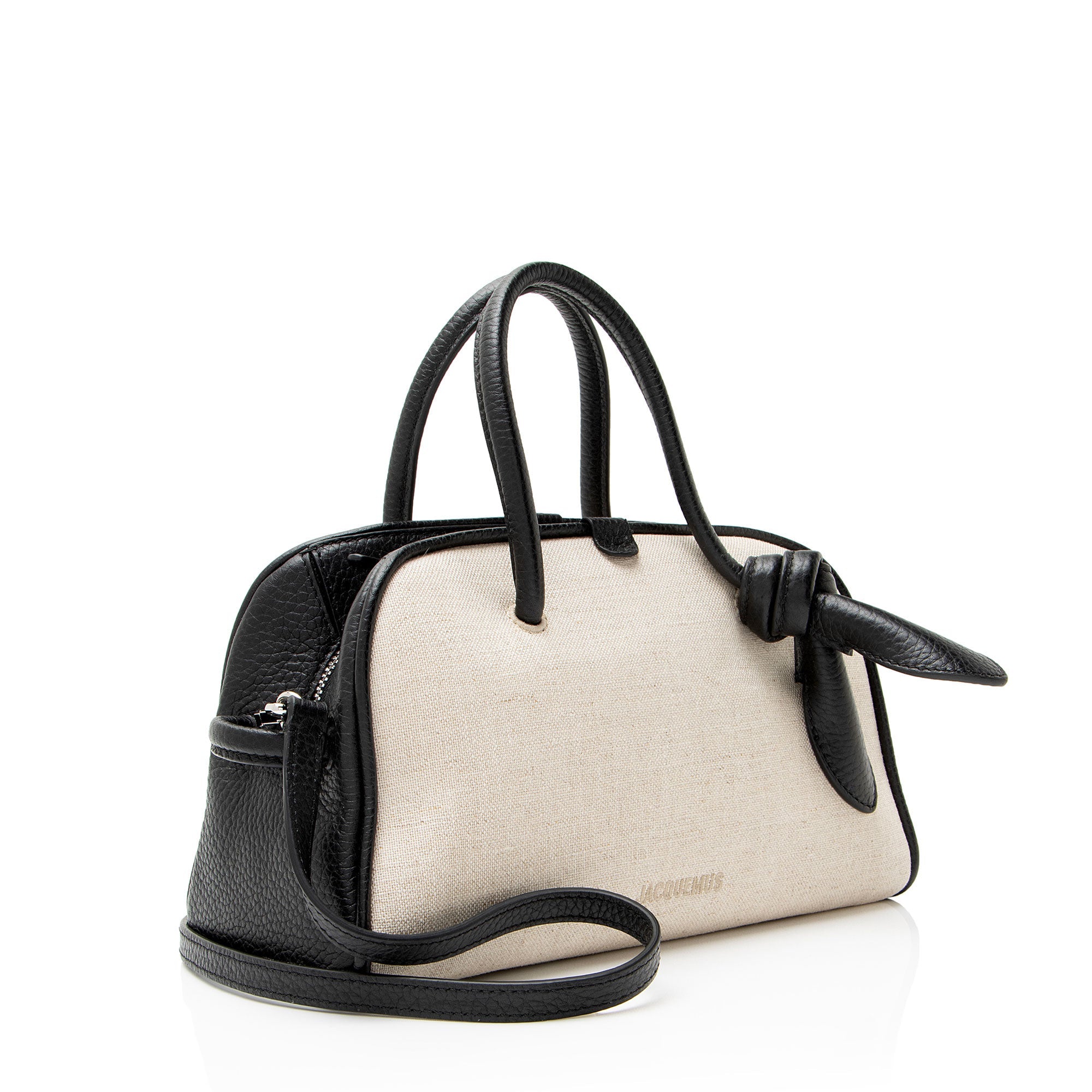 Jacquemus Linen Le Turismo Small Bowling Bag